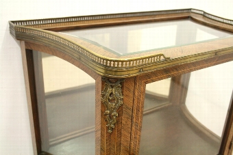 Antique Victorian Rosewood Vitrine/Display Cabinet