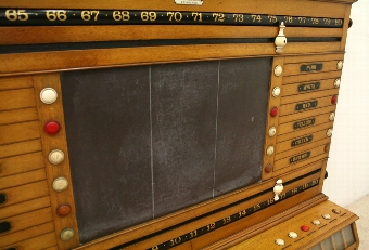 Antique Rare Victorian Scottish Oak Scoreboard