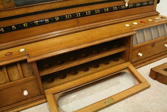 Antique Rare Victorian Scottish Oak Scoreboard