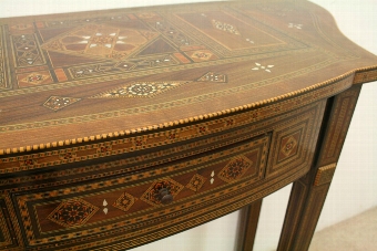 Antique Syrian Inlaid Side Table