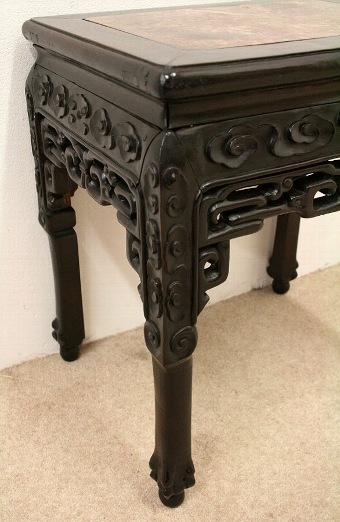 Antique Chinese Carved Hardwood Table