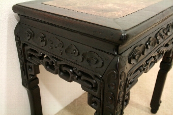 Antique Chinese Carved Hardwood Table