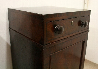 Antique Pair of Late Georgian Mahogany Bedside Cabinets