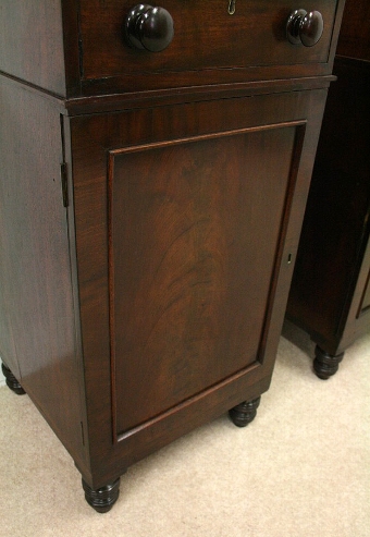 Antique Pair of Late Georgian Mahogany Bedside Cabinets