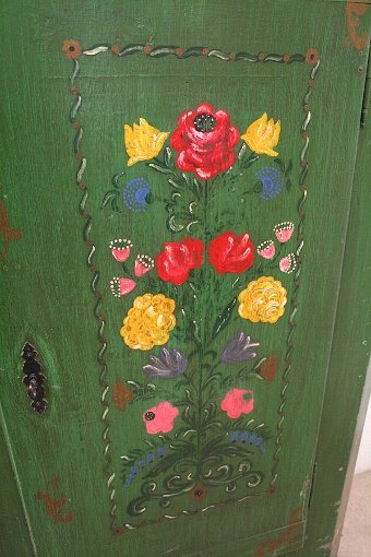 Antique Painted Pine Kitchen Cupboard/Wardrobe