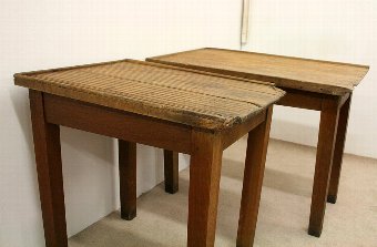 Antique Two Victorian Teak Washing Tables