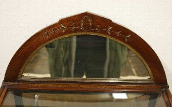 Antique Victorian Mahogany Counter Top Display Cabinet
