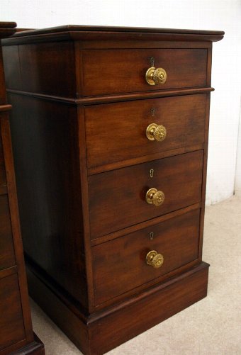 Antique Pair of Mid Victorian Mahogany Lockers/Bedside Cabinets