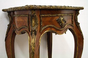 Antique French Marquetry Kingwood Occasional Table