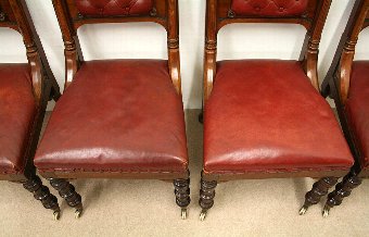 Antique Set of 4 Chairs Attributed to E W Godwin