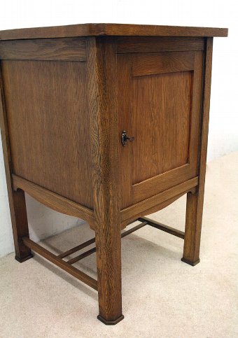 Antique Large Oak Bedside Cabinet