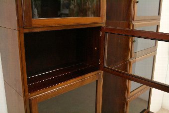 Antique Pair of Tall Mahogany Sectional/Stacker Bookcases