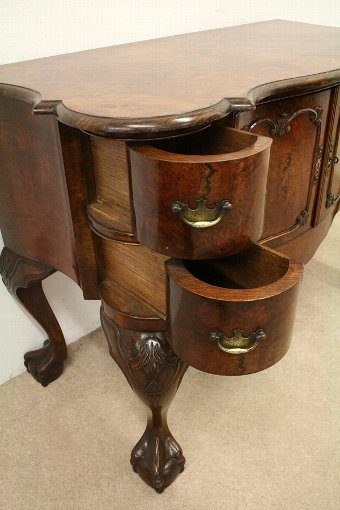 Antique Dutch Burr Walnut Side Cabinet