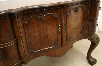 Antique Dutch Burr Walnut Side Cabinet