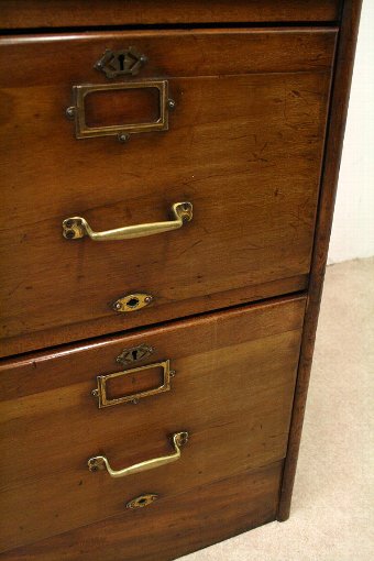Antique Edwardian Mahogany Filing Cabinet