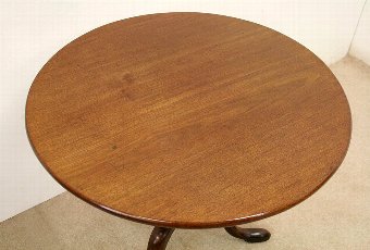 Antique George III Style Mahogany Snap Top Occasional Table