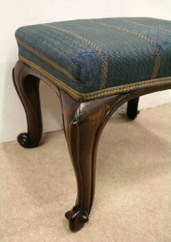 Antique Mid Victorian Solid Rosewood Stool