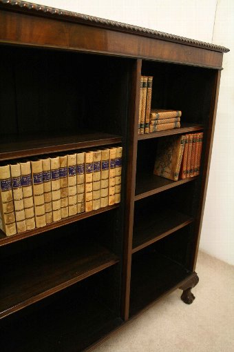 Antique George III Style Mahogany Open Bookcase
