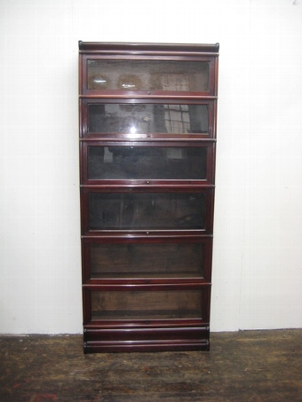 Antique Globe Wernicke Style Mahogany Sectional/Stacker Bookcase