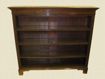 Antique Edwardian George III Style Mahogany Bookcase