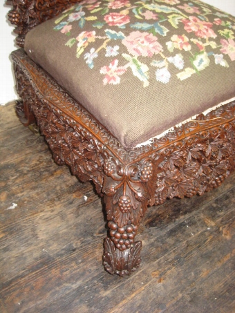 Antique Burmese Carved Chair