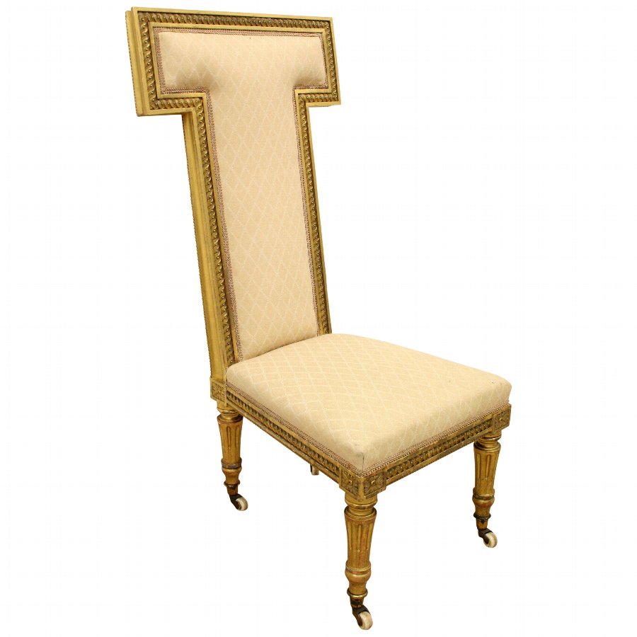 Mid Victorian Nursing Chair/Pre-Dieu Chair
