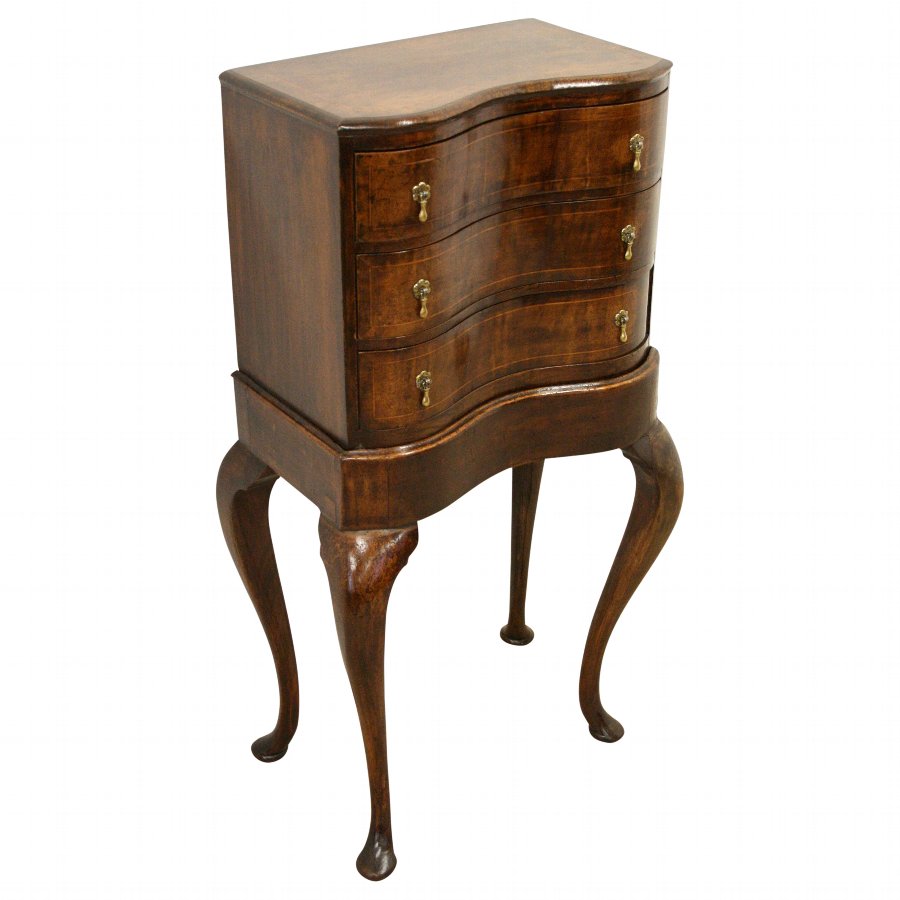 George II Style Serpentine Chest on Stand