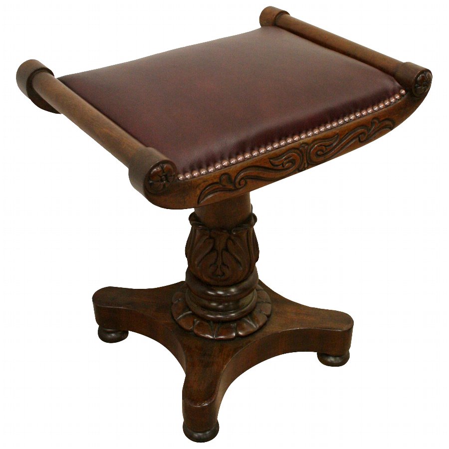 William IV Mahogany Piano Stool