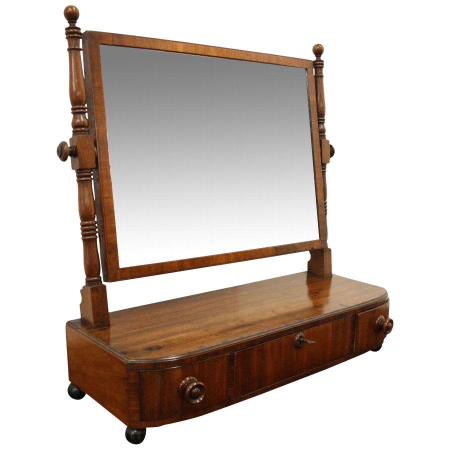Early Victorian Mahogany Toilet Mirror