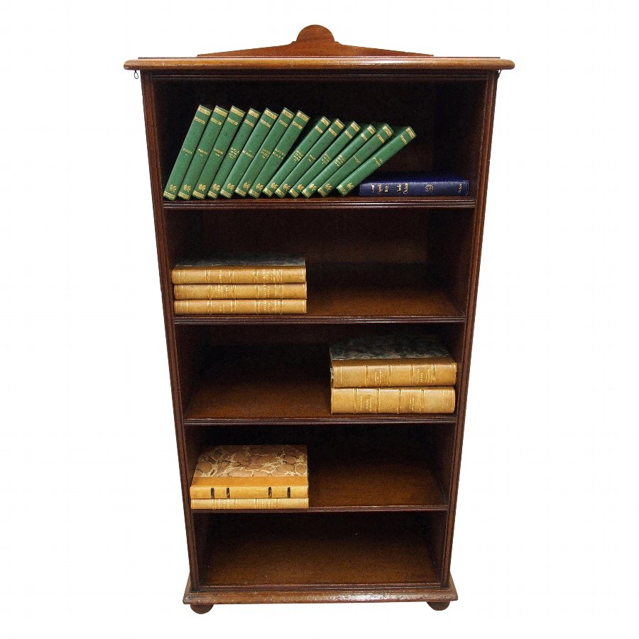 Edwardian Mahogany Open Bookcase