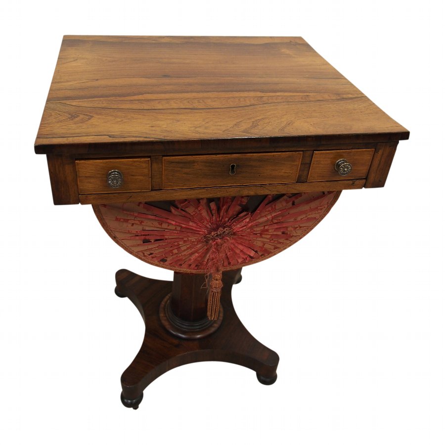 George III Rosewood Work Table