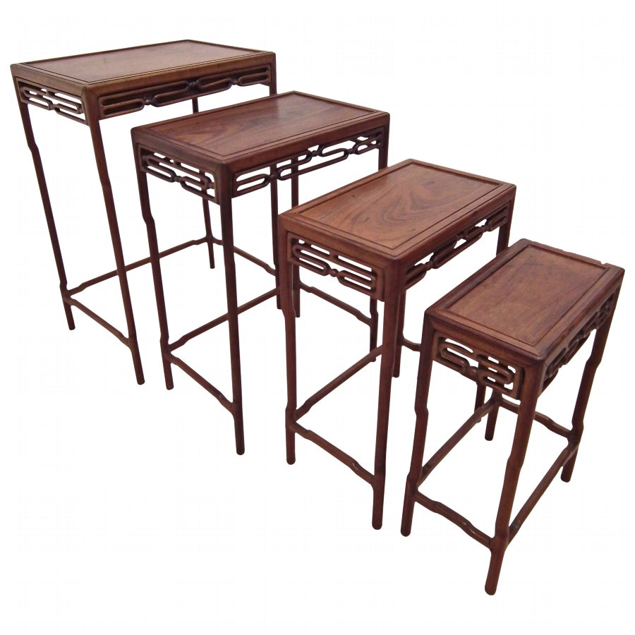 Nest of 4 Huanghuali Tables
