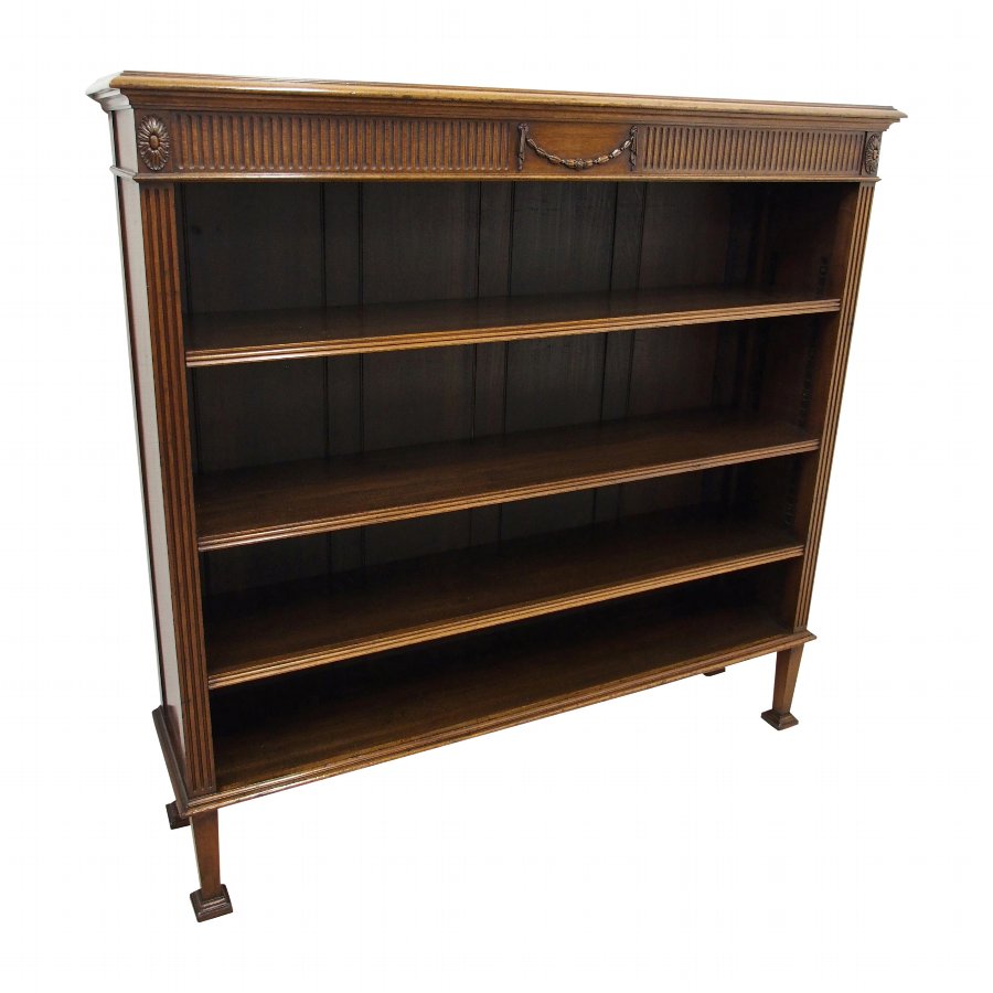 Waring and Gillows Mahogany Open Bookcase