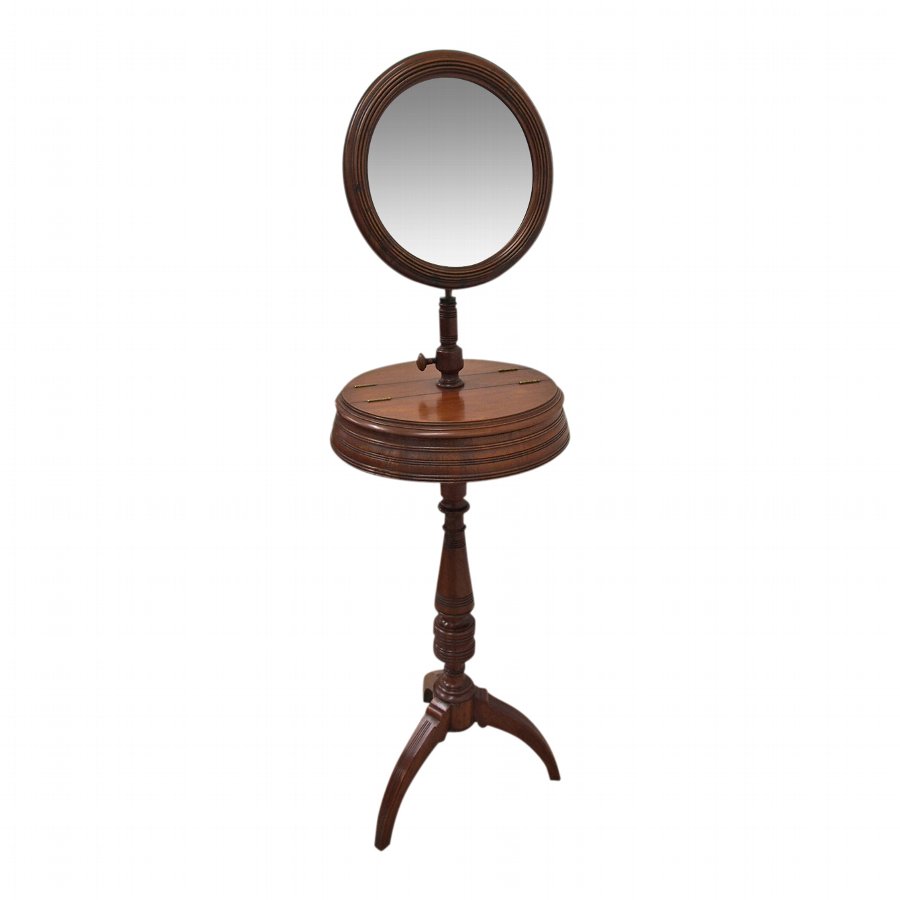 Late Victorian Adjustable Mahogany Dressing Stand
