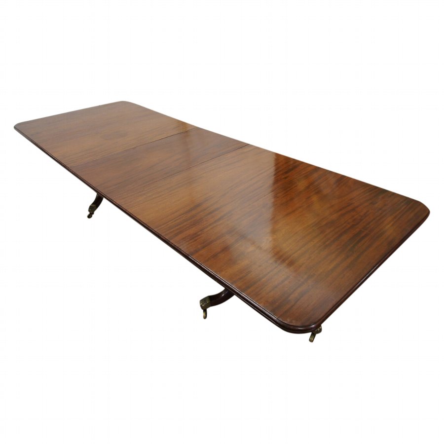 Mahogany Twin Pedestal Dining Table