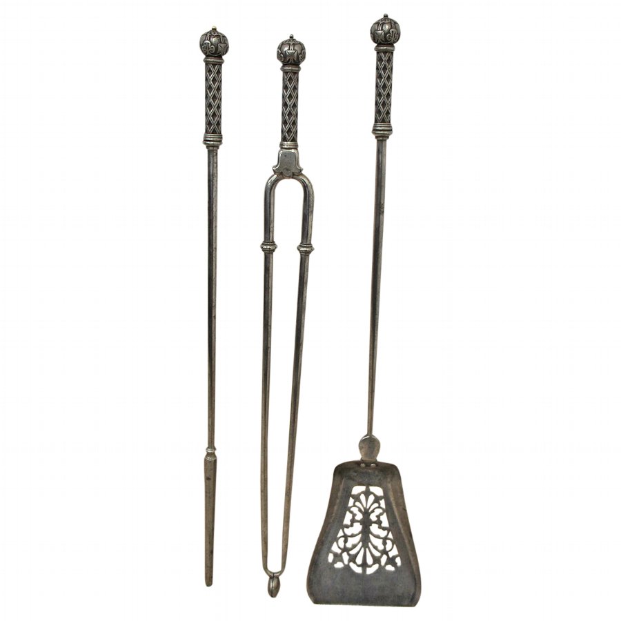 Set of 3 Steel Fire Irons