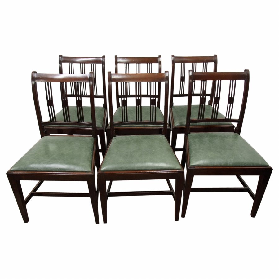 Set of 6 George III Style Mahogany Dining Chairs