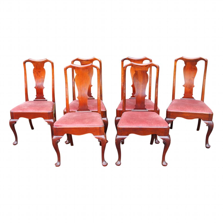 Set of 6 Georgian Style Mahogany Dining Chairs