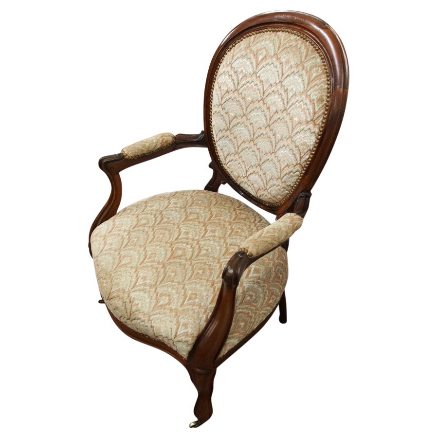 Victorian Walnut Ladies Easy Chair