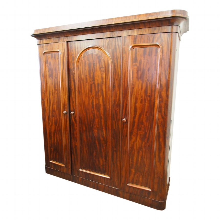 Victorian 3 Door Mahogany Wardrobe