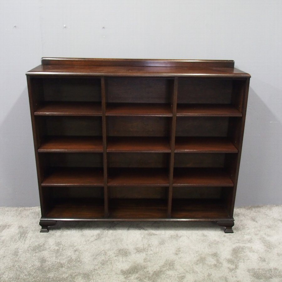 Mahogany Open Bookcase