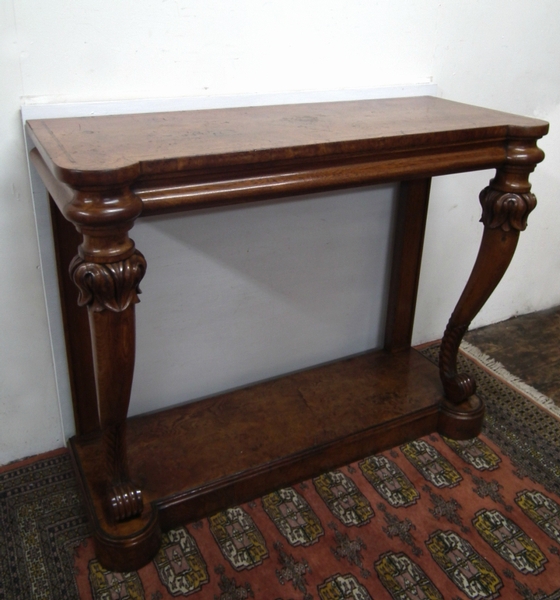 William IV Burr Elm Lobby Table