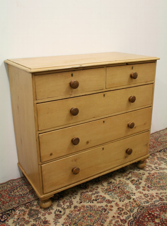 Mid Victorian Pine Chest of Drawers