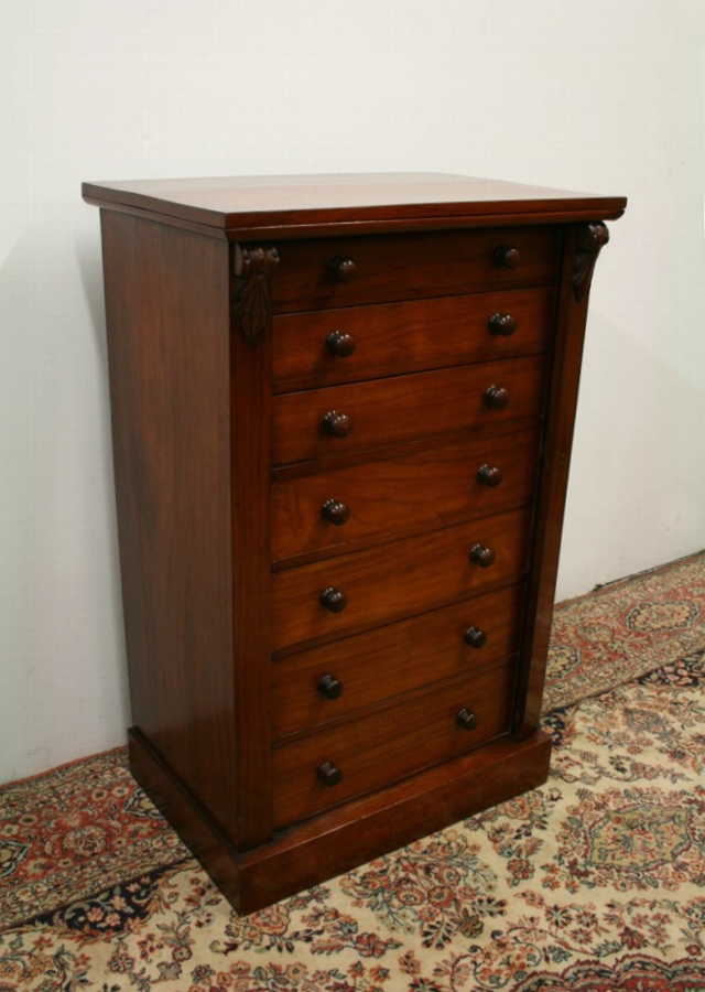 Victorian Walnut Wellington Chest