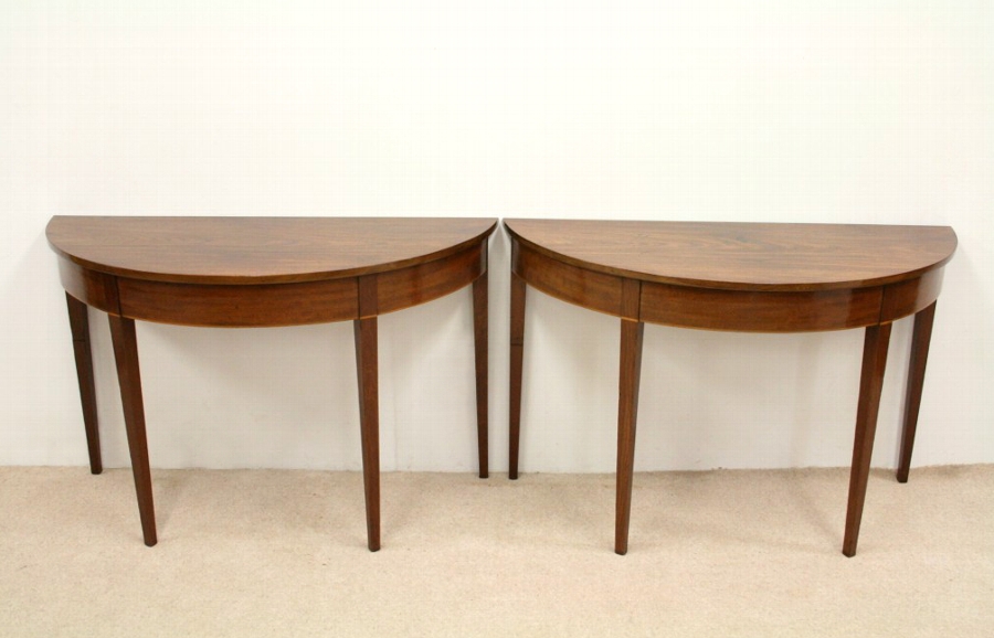 Pair of George III Mahogany Hall Tables