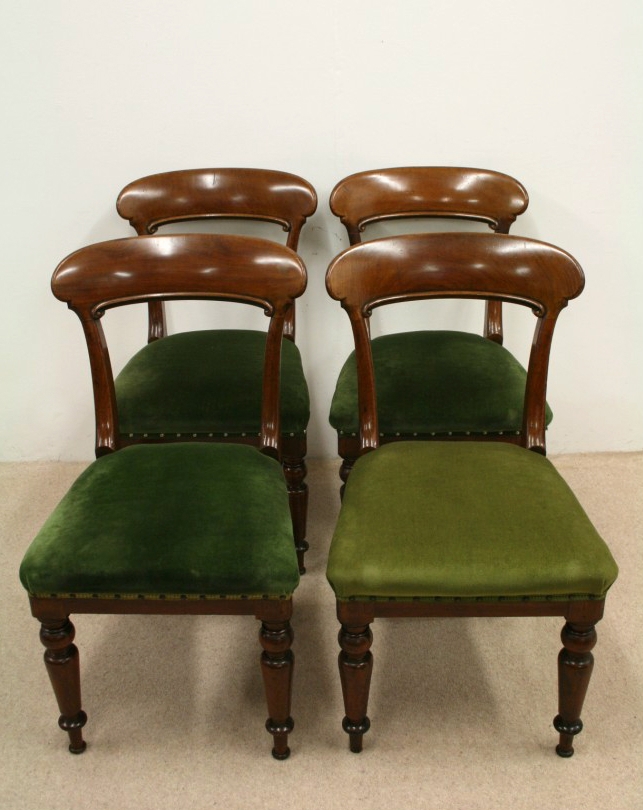 Set of 4 Early Victorian Dining Chairs