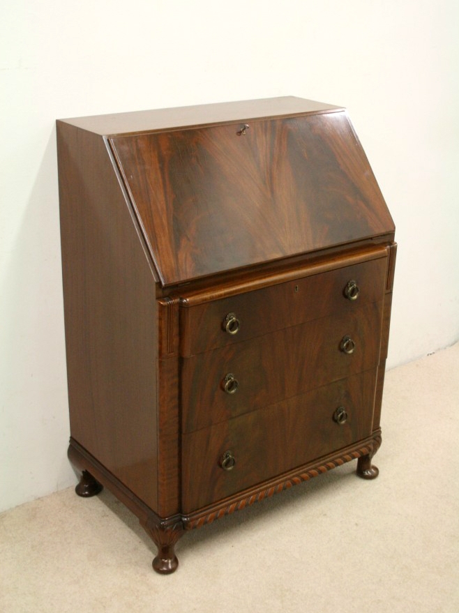 Art Deco Mahogany Bureau