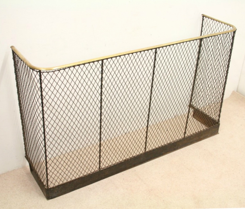 Large Victorian Iron Nursery Fender