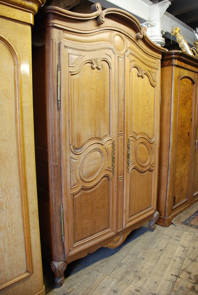 French Carved Oak Armoire