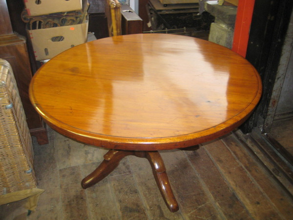 Victorian Circular Mahogany Breakfast Table